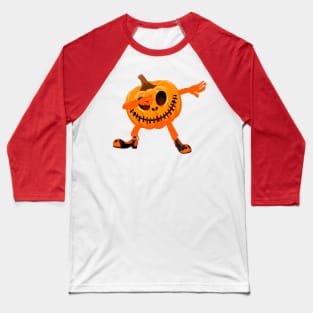 Halloween Shirts For Boys Kids Dabbing Pumpkin Baseball T-Shirt